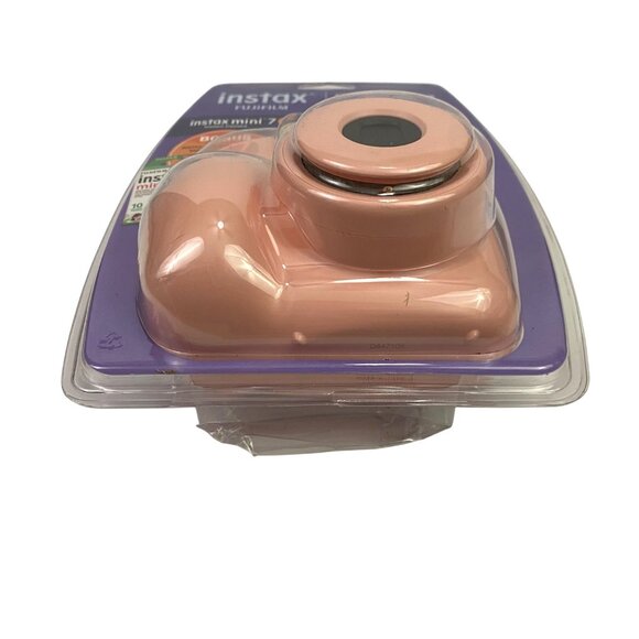 Fujifilm Instax Mini 7 + Instant Camera Light Pink New Damaged Package - Picture 2 of 9